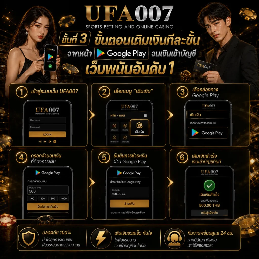 เว็บพนัน เติม เงิน ผ่าน Google Play