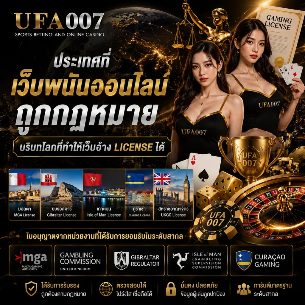 เว็บพนันออนไลน์ ถูกกฎหมาย