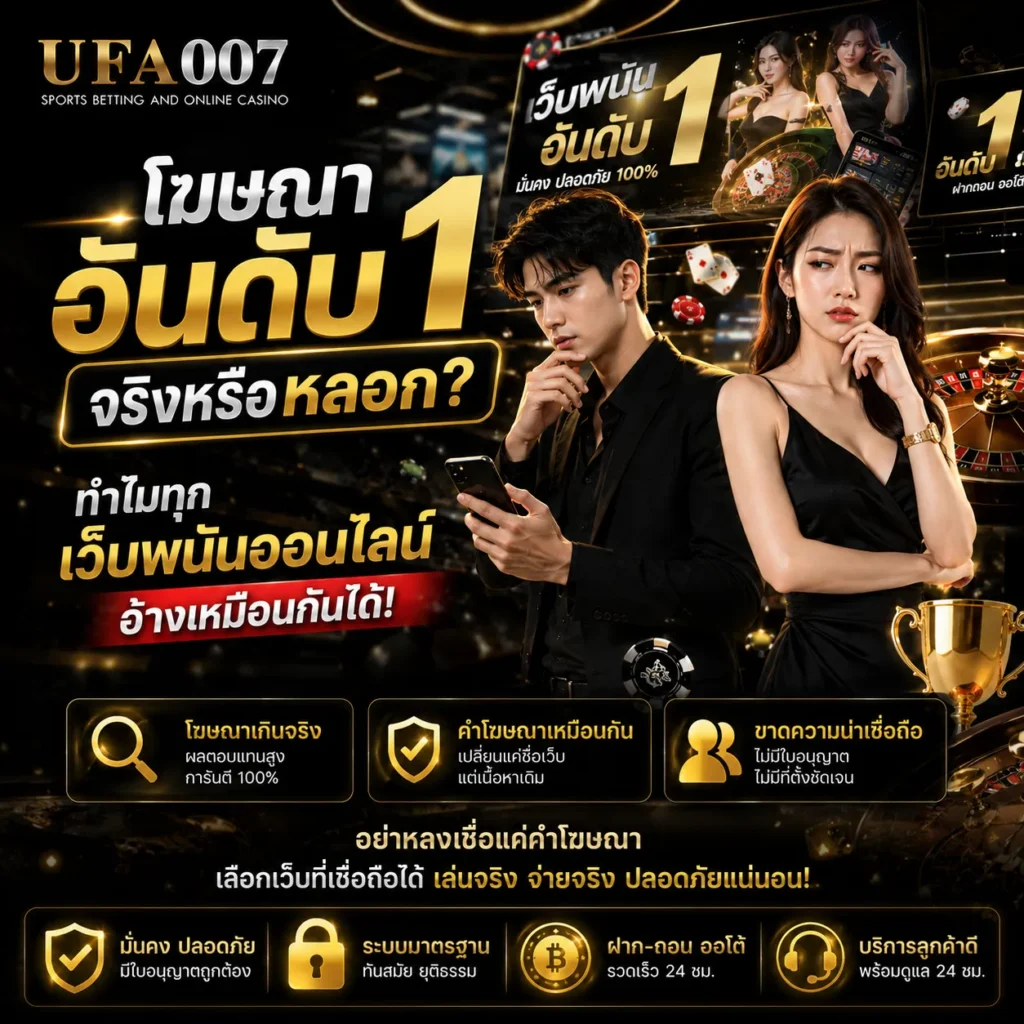 เว็บพนันออนไลน์ อันดับ 1
