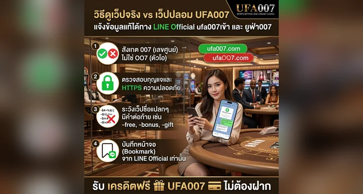 ufa007 เครดิตฟรี ไม่ต้องฝาก