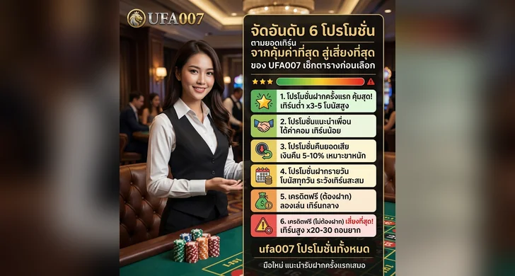 ufa007 โปรโมชั่น ทั้งหมด
