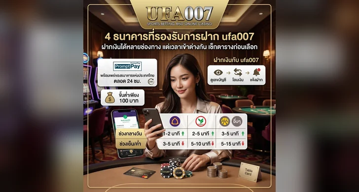 ฝากเงิน ufa007