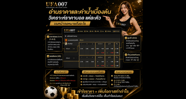 วิธีแทงบอล ufa007