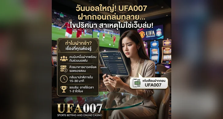 แจ้งฝากถอน ufa007
