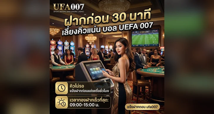 แจ้งฝากถอน ufa007