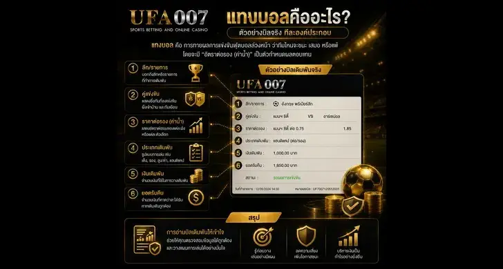 แทงบอลคืออะไรufa007